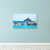 ドルフィン キャンバスプリント (インサイチュ (ウッドフロア))