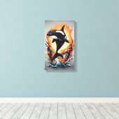 ドルフィン キャンバスプリント (インサイチュ (ウッドフロア))