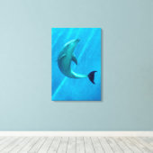 ドルフィン キャンバスプリント (インサイチュ (ウッドフロア))