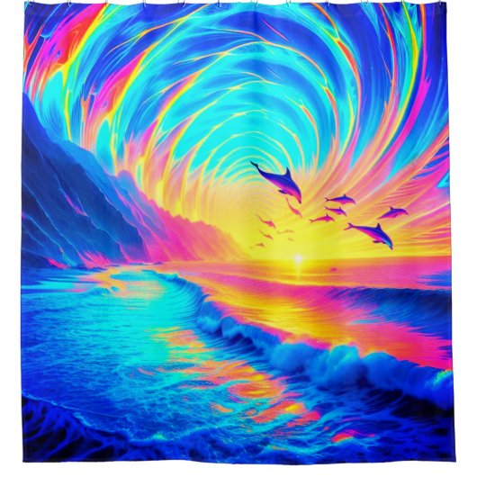 ドルフィン シャワーカーテン (正面)