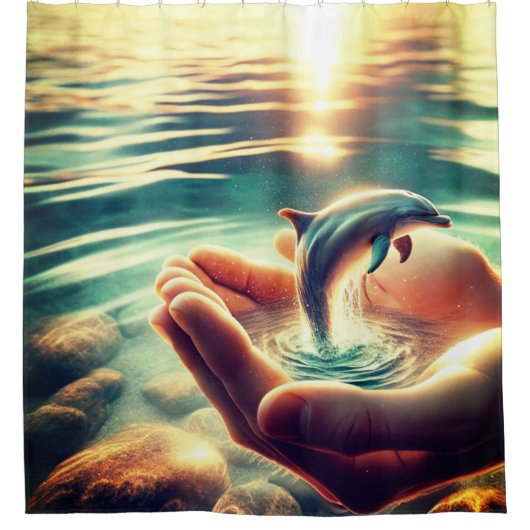 ドルフィン シャワーカーテン (正面)