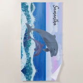 ドルフィン ビーチタオル (正面)