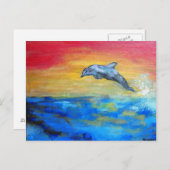 ドルフィン ポストカード (正面/裏面)