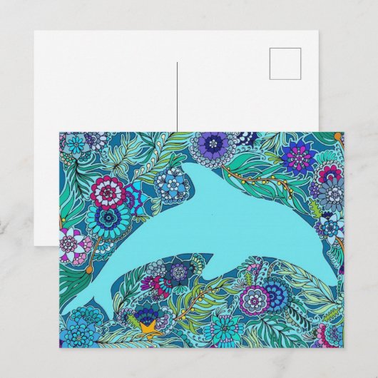 ドルフィン ポストカード (正面/裏面)