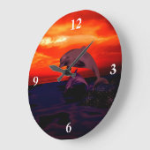 ドルフィン ラージ壁時計 (傾斜)