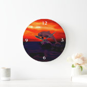 ドルフィン ラージ壁時計 (ホーム)
