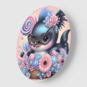 ドルフィン ラージ壁時計 (傾斜)