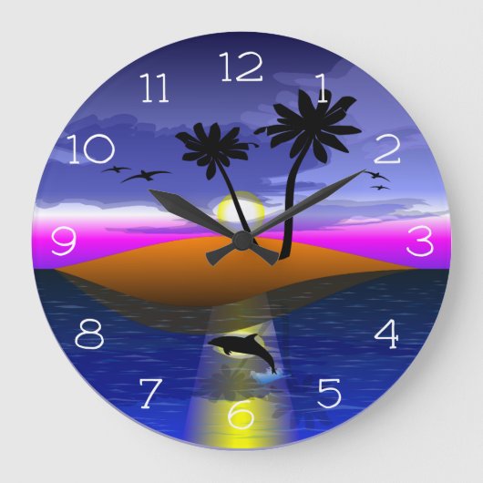 ドルフィン ラージ壁時計 (正面)