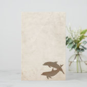 ドルフ素朴ンズビーチ結婚式 便箋 (スタンド正面)