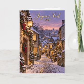 ドルブイ 雪の路地 クリスマスおめでとう シーズンカード