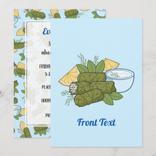 ドルマタキア招待状 招待状 (正面/裏面)