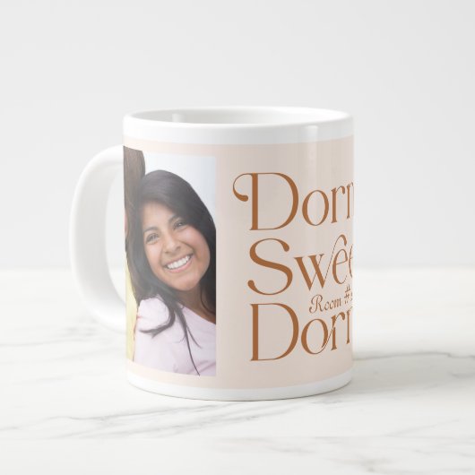 ドルムスウィートドルムツーフォトテラコッタ ジャンボコーヒーマグカップ (正面左)