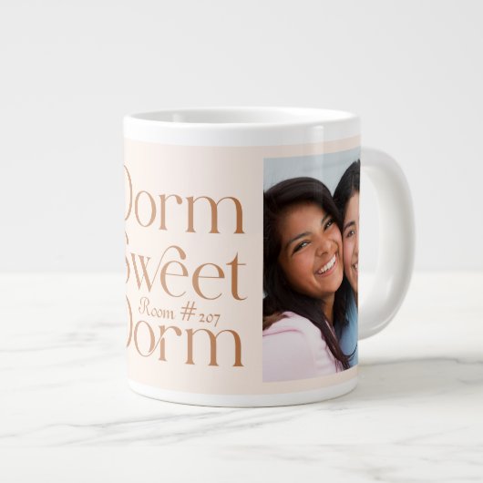 ドルムスウィートドルムツーフォトテラコッタ ジャンボコーヒーマグカップ (正面右)