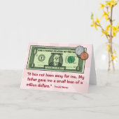 ドル札としてドナルド・トランプ カード (黄色い花)