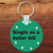 ドル独身の手形として キーホルダー (正面)