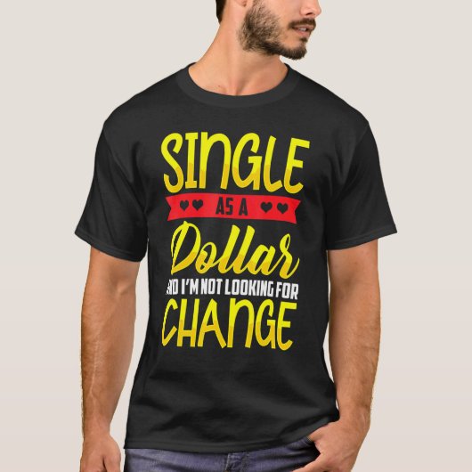 ドル独身の手形ステータスとして Tシャツ (正面)