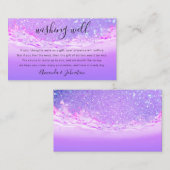 ドル結婚の贈り物を望む紫 名刺 (正面/裏面)
