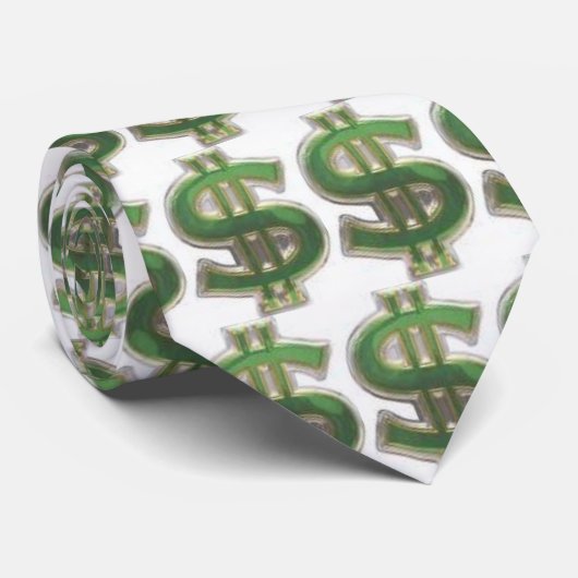 ドル記号のタイ ネクタイ (ロール)