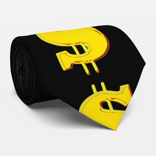 ドル記号のタイ ネクタイ (ロール)