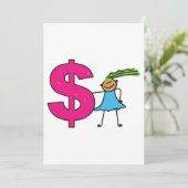 ドル記号を持つ女の子 招待状 (スタンド正面)