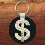 ドル記号キーチェーン キーホルダー (正面)