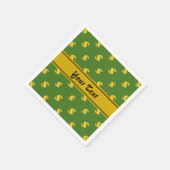 ドル記号パターン紙ナプキンス スタンダードカクテルナプキン (角)