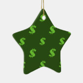 ドル記号パターン セラミックオーナメント (右)