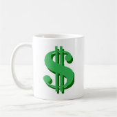 ドル記号 コーヒーマグカップ (左)