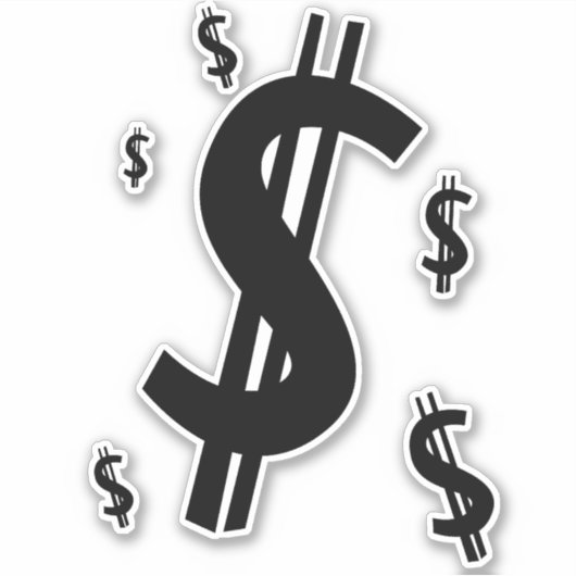 ドル記号 シール (正面)