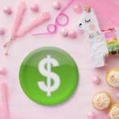 ドル記号 ペーパープレート (パーティー)