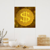 ドル記号 ポスター (キッチン)