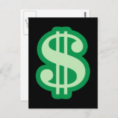 ドル記号 ポストカード (正面/裏面)