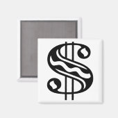 ドル記号 マグネット (正面/裏面)