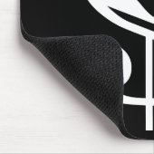 ドル記号 – 白 マウスパッド (コーナー)