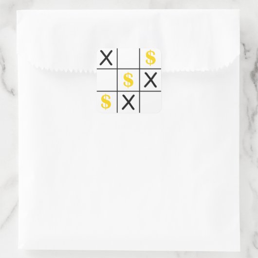 ドルTic Tac Toe スクエアシール (バッグ)