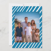 ドレお洒落イデル(ユダヤ教)メノラーカスタム写真HANUKKAH シーズンカード (裏面)