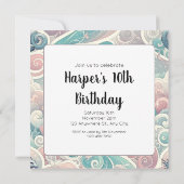 ドレイクお洒落ス：パステルドラゴンファンタジー 招待状 (裏面)