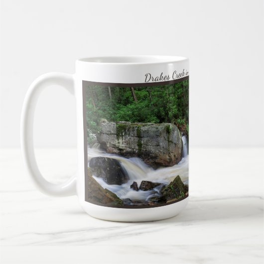 ドレイクスクリークのタンブリング コーヒーマグカップ (左)