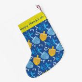 ドレイデルおもしろいハヌカー スモールクリスマスストッキング (裏面 (吊り時))