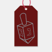 ドレイデルハヌカーグリッター ギフトタグ (正面)