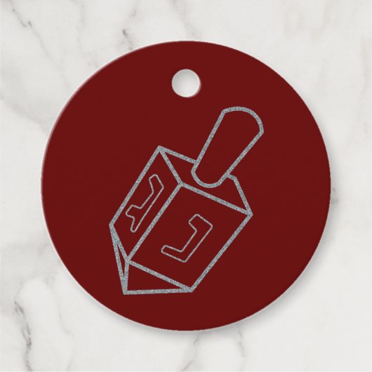 ドレイデルハヌカーグリッター フェイバータグ (正面)