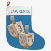 ドレイデル素朴オークハヌッカクリスムカ子供へー ラージクリスマスストッキング (正面)