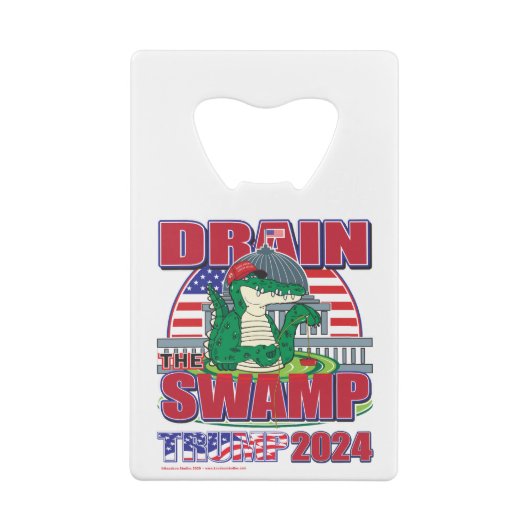 ドレイン – ザスワンプトランプ–2024 クレジットカード栓抜き (裏面)