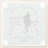 ドレサージェイズ踊りウィズマイホース ガラスコースター (裏面)