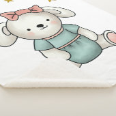 ドレスとリボンでテディ シェルパブランケット (3/4)