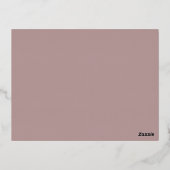 ドレスにイエスを ブライズ・フォイル招待状 箔招待状ポストカード (裏面)