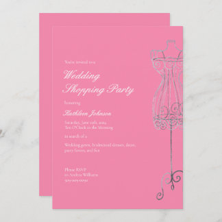 ドレスにイエス ブライズメイド ショッピングパーティ 招待状