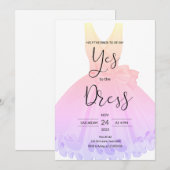 ドレスにイエス 招待状 (正面/裏面)