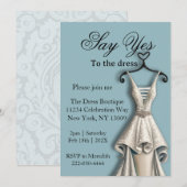 ドレスにイエス 招待状 (正面/裏面)