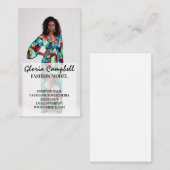 ドレスに身を包んだ女カラフル性モデル 名刺 (正面/裏面)